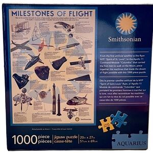 Aquarius Smithsonian 1000 PC Puzzle “Milestones of Flight” SEALED & NEW